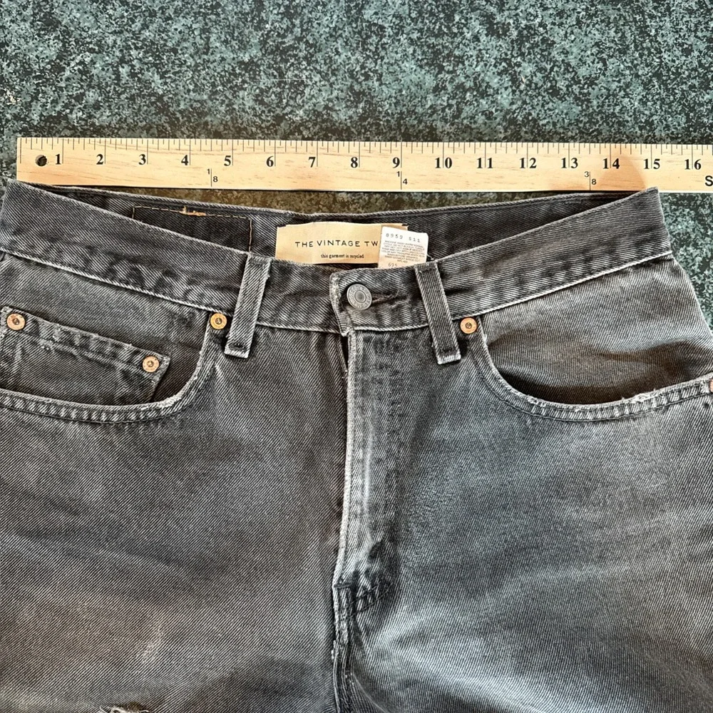 Levis‎ 550 Red Tab Relaxed Fit 32x30 Black Great Fade Made In USA Y2K